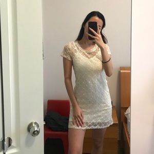 Urban Outfitters White Floral Lace Dress